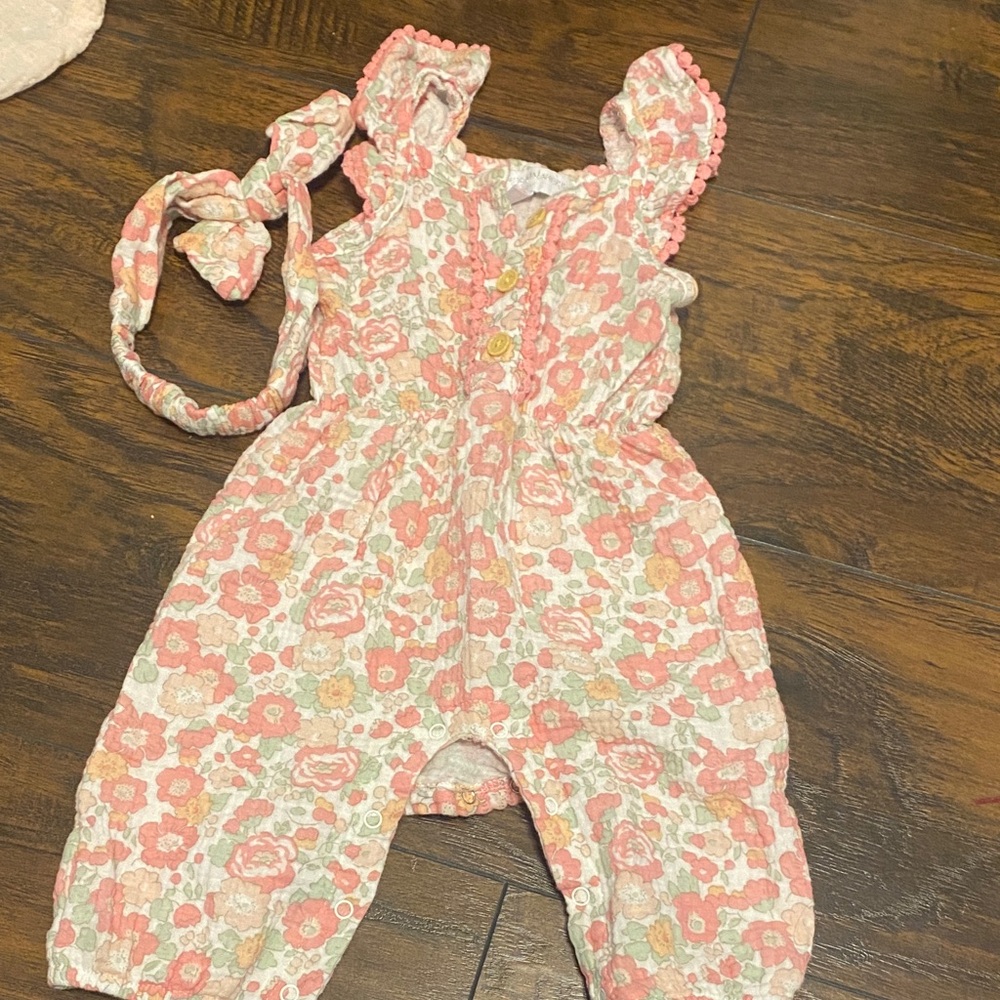 Catherine Malandrino Pink Floral Kids Matching Set